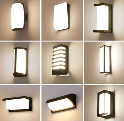 3000K Modern Outdoor Wall Sconce, Up Down Wall Lamp Acqua resistente carica solare